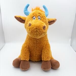 Kohl's Cares Dr. Seuss Mr. Brown Can Moo Plush Orange Cow Stuffed Animal 12"